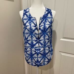 EUC Michael Kors‎ Blue Sleeveless Top- Small